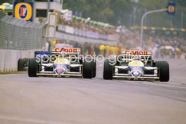 Nigel Mansell v Nelson Piquet Australian Grand Prix Adelaide 1986