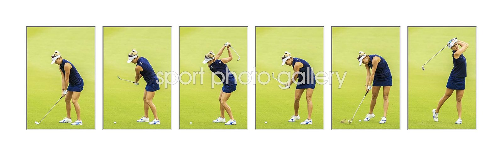 Lexi Thompson USA Six Stage Swing Sequence Collage
