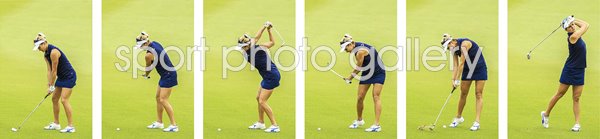 Lexi Thompson USA Six Stage Swing Sequence Collage