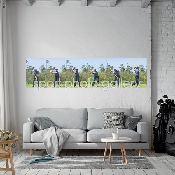 Nick Faldo 6 Stage Swing Sequence Wall Sticker