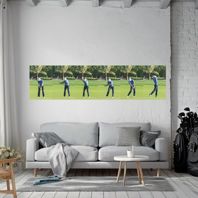 Jordan Spieth Six Stage Swing Sequence Front View Wall Sticker