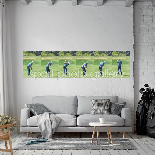 Jordan Spieth Six Stage Swing Sequence Standard View Wall Sticker