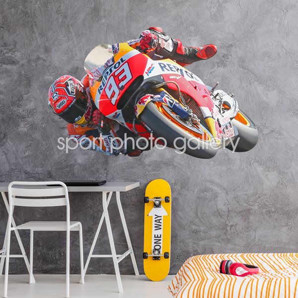 Marc Marquez Lifesize Wall Sticker