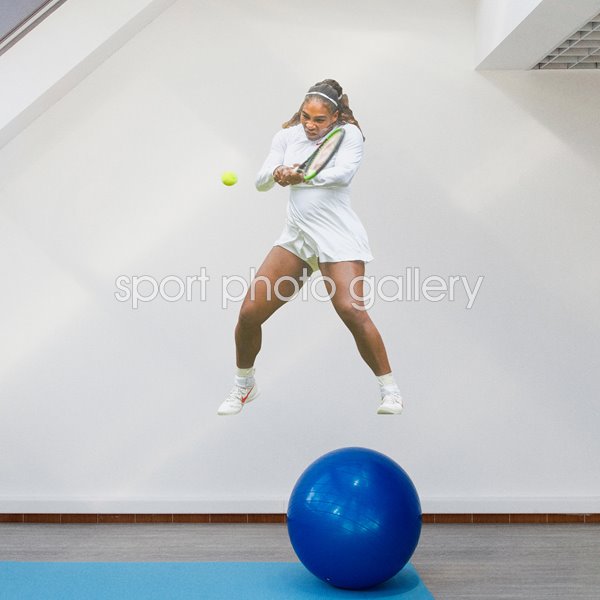 Serena Williams USA Backhand Wimbledon 2018 Wall Sticker