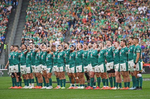 Ireland team line up v Italy Rome Six Nations 2025