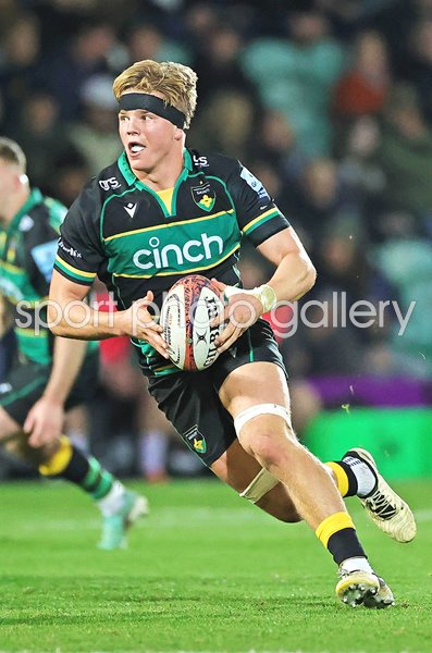 Henry Pollock Northampton Saints v Leicester Franklins Gardens 2024