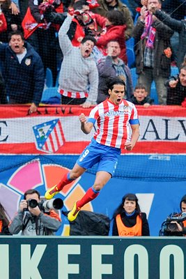 Radamel Falcao Atletico de Madrid v Real Madrid 2013