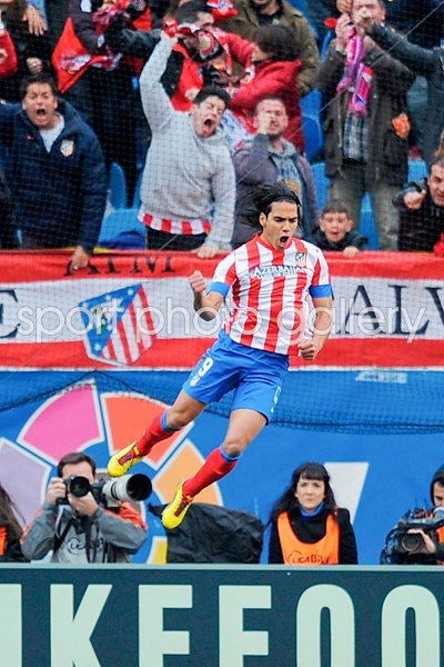 Radamel Falcao Atletico de Madrid v Real Madrid 2013