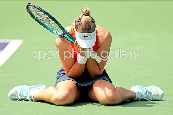 Mirra Andreeva winning moment BNP Paribas Open Final Indian Wells 2025