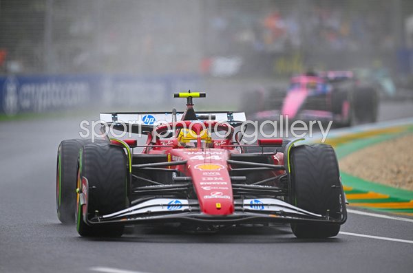 Lewis Hamilton Great Britain driving Ferrari Australian Grand Prix Melbourne 2025
