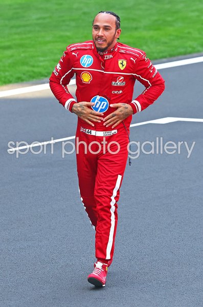 Lewis Hamilton Great Britain Ferrari celebrates Sprint Race win Chinese Grand Prix 2025