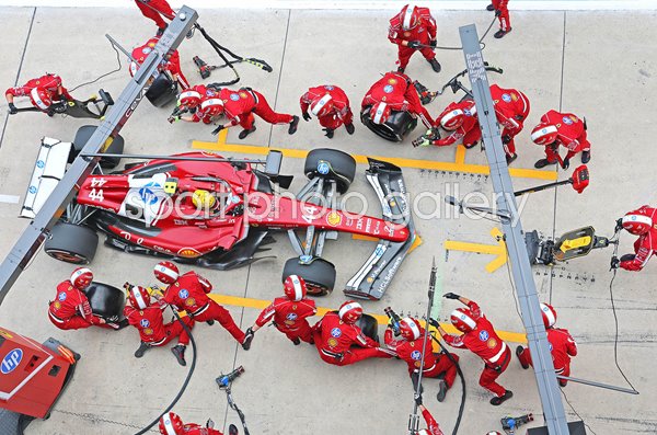 Lewis Hamilton Great Britain Ferrari pit stop (1 of 3) Chinese Grand Prix 2025