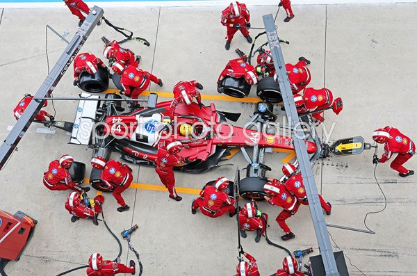 Lewis Hamilton Great Britain Ferrari pit stop (2 of 3) Chinese Grand Prix 2025