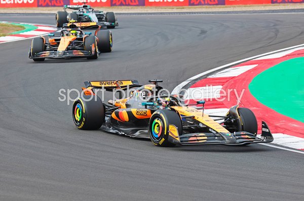 Oscar Piastri McLaren leads teammate Lando Norris Chinese Grand Prix 2025