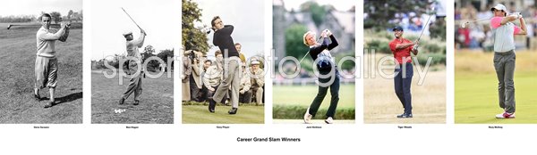Golf Career Grand Slam Winners Collage