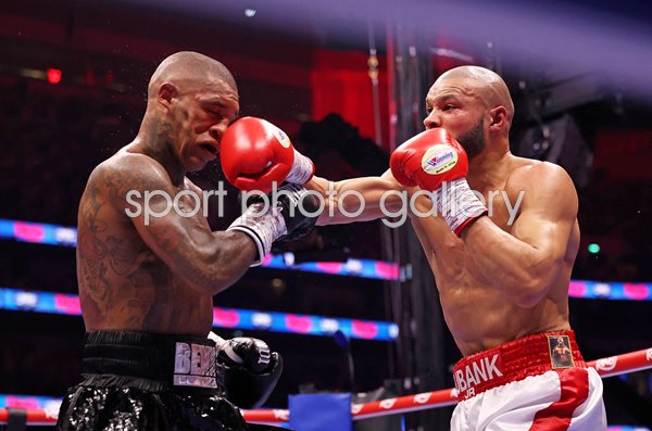 Chris Eubank Jr punches Conor Benn Middleweight Fight London 2025