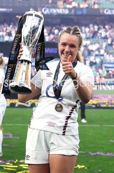 Zoe Aldcroft England Grand Slam winning captain Twickenham Women's Six Nations 2025