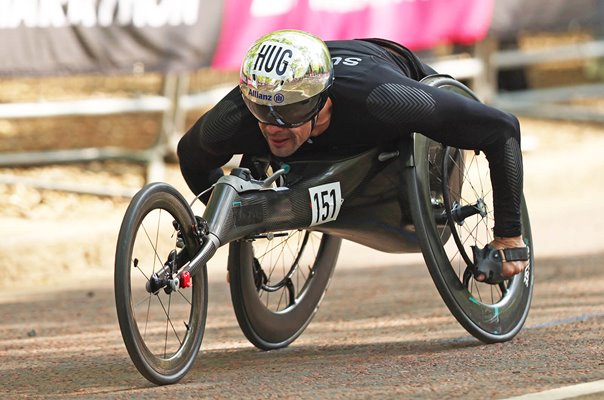 Marcel Hug Switzerland wins London Marathon 2025