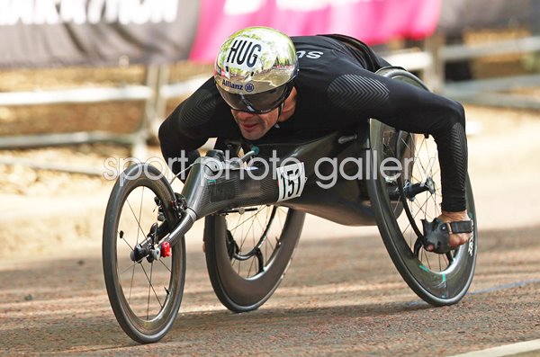 Marcel Hug Switzerland wins London Marathon 2025
