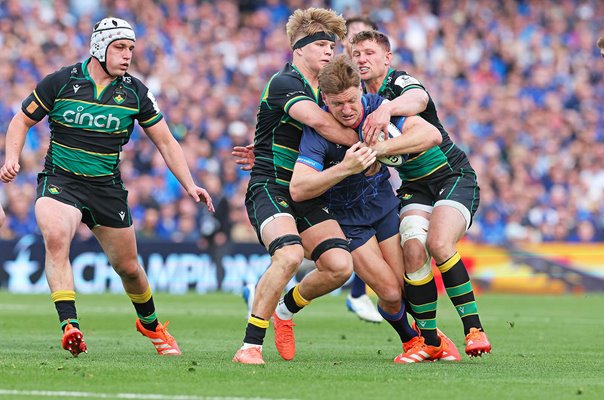 Jordie Barrett Leinster v Henry Pollock Northampton Champions Cup Semi-Final 2025