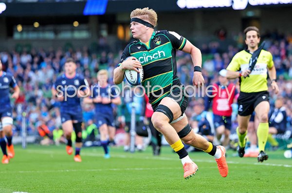 Henry Pollock Northampton scores v Leinster Champions Cup Semi-Final 2025