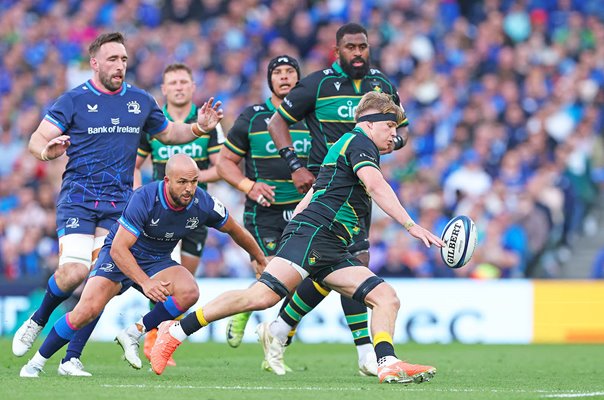 Henry Pollock Northampton kicks v Leinster Champions Cup Semi-Final Dublin 2025