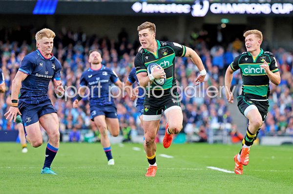 Tommy Freeman Northampton scores v Leinster Champions Cup Semi-Final 2025