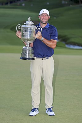 Scottie Scheffler USA Wanamaker Trophy USPGA Championship Quail Hollow 2025