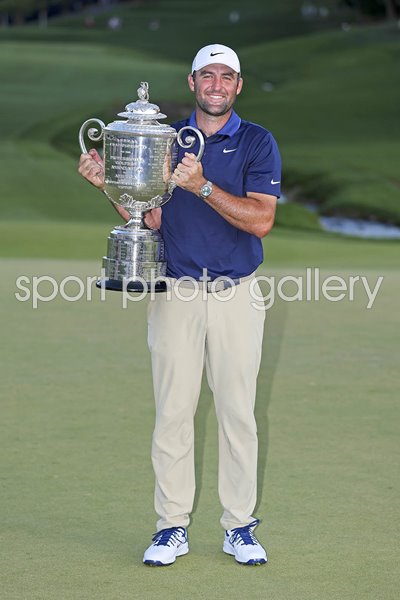 Scottie Scheffler USA Wanamaker Trophy USPGA Championship Quail Hollow 2025