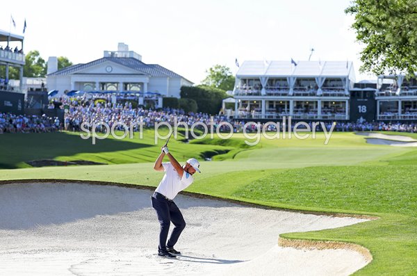 Bryson DeChambeau USA 18th hole Round 3 USPGA Championship Quail Hollow 2025