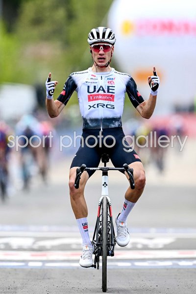 Juan Ayuso Spain celebrates Stage 8 win Giro d'Italia 2025