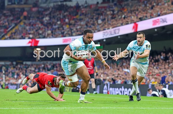 Max Ojomoh Bath scores v Lyon Challenge Cup Final Cardiff 2025