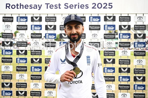 Shoaib Bashir England Player of the Match v Zimbabwe Trent Bridge 2025