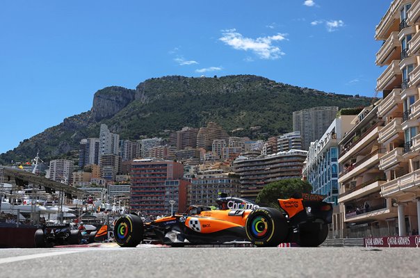 Lando Norris Great Britain driving McLaren Monaco Grand Prix 2025