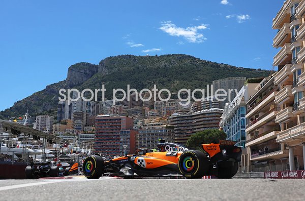 Lando Norris Great Britain driving McLaren Monaco Grand Prix 2025