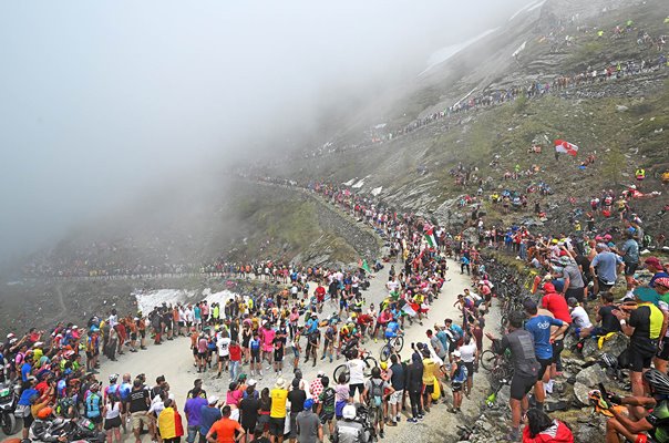 Colle delle Finestre (2172m) Stage 20 Verres to Sestriere Giro d'Italia 2025  