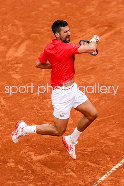 Novak Djokovic Serbia forehand power French Open Paris 2025