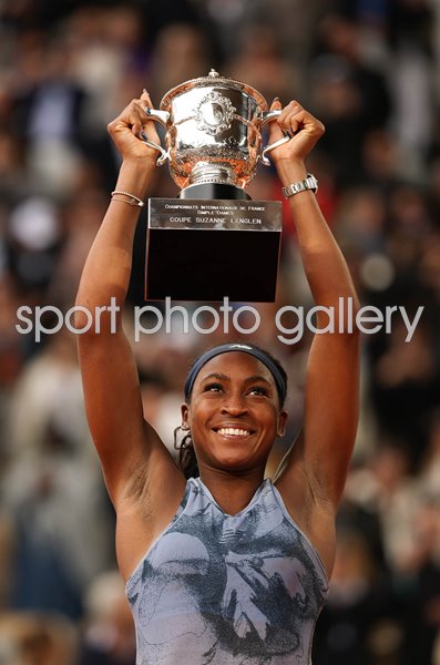 Coco Gauff USA French Open Champion Roland Garros Paris 2025