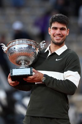 Carlos Alcaraz Spain Coupe des Mousquetaires French Open Champion 2025