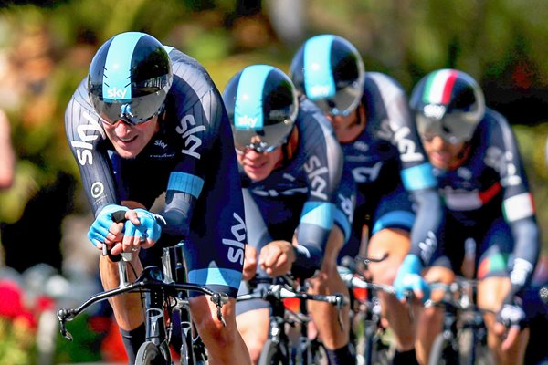 Bradley Wiggins Sky Team Time Trial Giro 2013