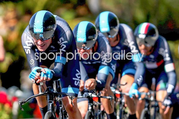 Bradley Wiggins Sky Team Time Trial Giro 2013