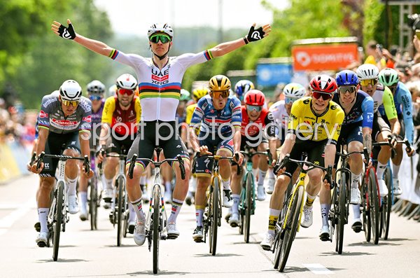 Tadej Pogacar Slovenia wins Stage 1 Criterium du Dauphine 2025
