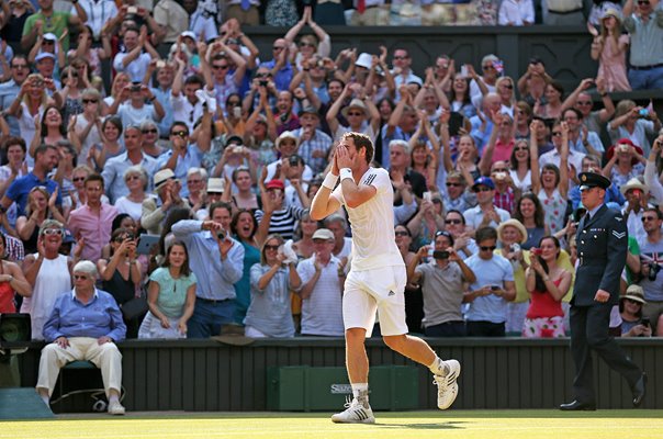 Andy Murray Great Britain winning moment Wimbledon Final 2013