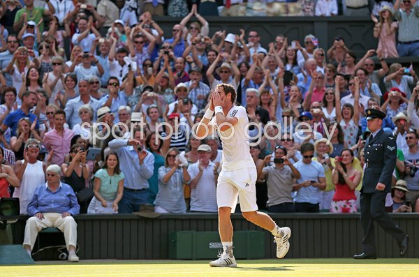 Andy Murray Great Britain winning moment Wimbledon Final 2013