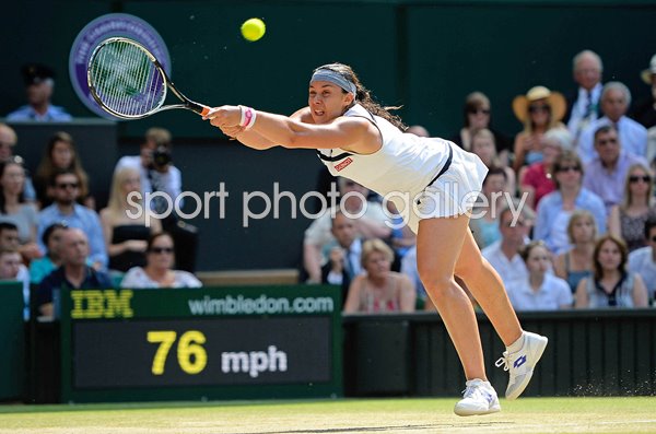 Marion Bartoli France stretch forehand Wimbledon Final 2013