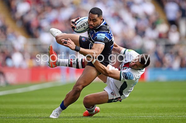 Joe Cokanasiga Bath v Handre Pollard Leicester Premiership Rugby Final Twickenham 2025