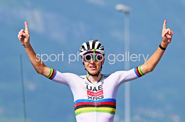 Tadej Pogacar Slovenia wins Stage 6 Criterium du Dauphine 2025