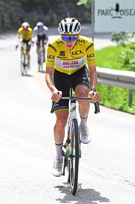 Tadej Pogacar Slovenia Yellow Jersey Stage 7 Criterium du Dauphine 2025