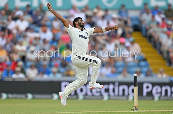 Jasprit Bumrah India bowls v England Headingley Test Match Leeds 2025