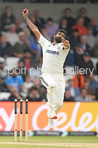 Jasprit Bumrah India bowls v England Headingley Test Match 2025